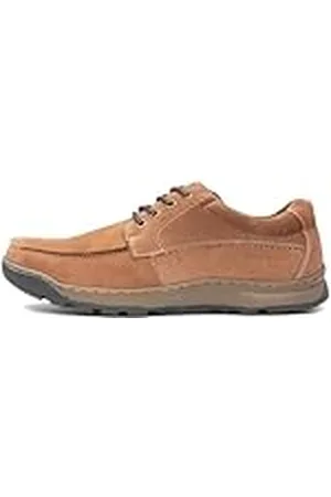 Hush Puppies Tucker, Zapatos de Cordones Derby Hombre, Marrón (Tan Nubuck Tan), 45 EU
