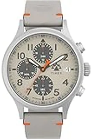 Timex Reloj Cronógrafo para Hombres de Cuarzo con Correa en Cuero TW2W16500