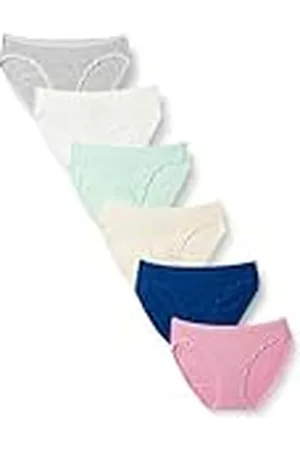 Amazon Braguita de Bikini de algodón (Disponible en Tallas Grandes) Mujer, Pack de 6, , 46