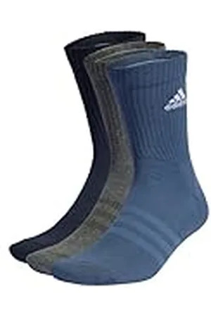 adidas Calcetines acolchados unisex 3 pares de calcetines, KM, Legend Ink/Preloved Ink/Dark Grey Heather, M