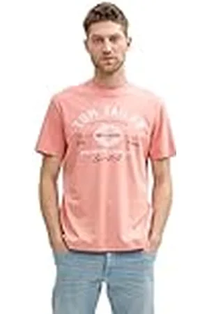 TOM TAILOR 1037735 Camiseta, 12642-Hazy Coral Rose, XL Hombres