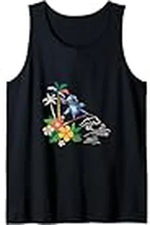 Disney Lilo & Stitch Surfing Stitch Vintage Floral Logo Camiseta sin Mangas
