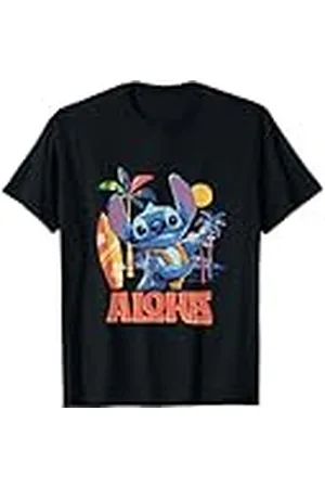 Disney Lilo & Stitch Aloha Hula Dance Distressed Camiseta