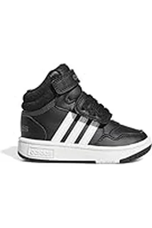 adidas Hoops Mid Shoes, Zapatos Unisex bebé, Core Black/Cloud White/Grey Six, 19 EU