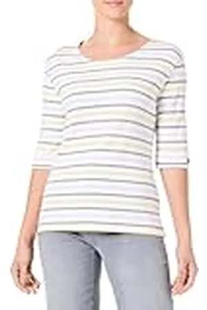 Armor.lux Marinière Tricolore Col Bateau en Coton Épais Femme Suéter, , L para Mujer