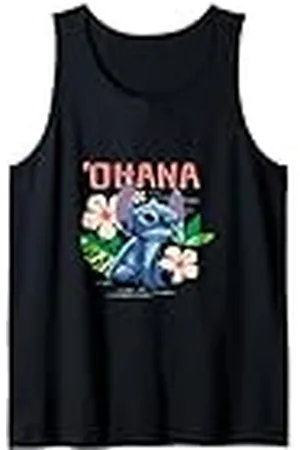 Disney Lilo & Stitch Ohana Sitting Stitch Cute Logo Camiseta sin Mangas