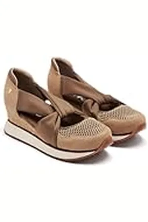 Gioseppo Zapatillas Abiertas Piel CUÑA Rafia Darlington