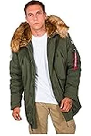 Alpha Industries Polar Chaqueta, Verde (Dark Green-257), XL para Hombre