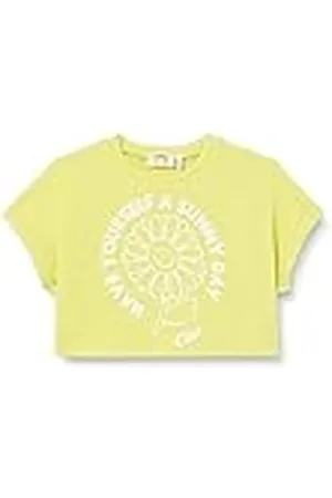 Koton Crop T-Shirt Oversized Short Sleeve Crew Neck Cotton Camiseta, , 11-12 Años Chicas