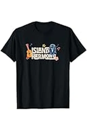 Disney Lilo & Stitch Island Harmony Distressed Logo Camiseta