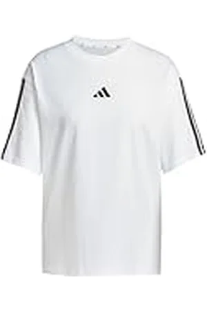 adidas Mujer Essentials 3-Stripes Boyfriend T-Shirt, , S