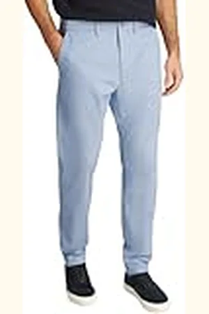 Tommy Hilfiger Pantalón chino Hombre Tapered Fit, Azul (Breezy Blue), 34W/34L
