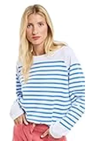 Armor.lux Marinière Oversized Col Rond en Coton Rustique Femme Suéter, , M para Mujer