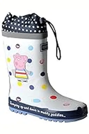 Regatta PeppaSplash Welly, Botas de goma Peppa Pig, con cordón ajustable, , 35 EU