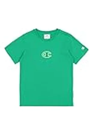 Champion Legacy Boy - Graphic Crewneck T-Shirt with Large Logo, Camiseta Niños,