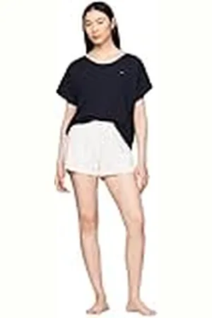 Tommy Hilfiger Conjunto de Pijama Mujer Jersey Elástico, Multicolor (Desert Sky/Star Ancient White AOP), XL