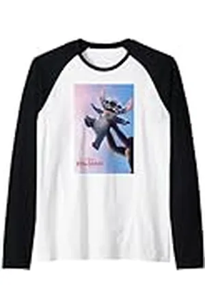 Disney Lilo & Stitch Rafiki Lifting Stitch Poster Camiseta Manga Raglan