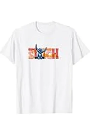 Disney Lilo & Stitch Cute Stitch Sitting Logo Camiseta