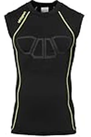 Uhlsport Bionikframe Tank Camiseta de Entrenamiento, Hombre, Negro/Amarillo Flúor, XXL