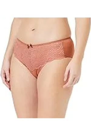 Playtex Braga Midi Flower Elegance Mujer x1, Estampado Marrón, XXL