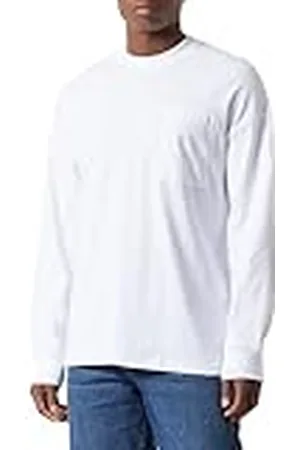 JACK & JONES Jcoclean Pocket tee LS Crew Neck Camiseta de Manga Larga, , M para Hombre