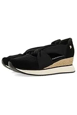 Gioseppo Zapatillas Abiertas Piel CUÑA Rafia Darlington