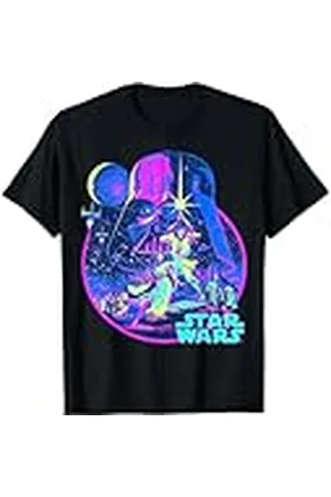 STAR WARS Bright Classic Neon Poster Art Graphic - Camiseta Camiseta