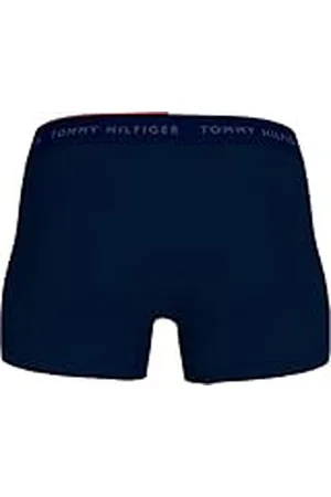 Tommy Hilfiger Calzoncillos Bóxer Hombre Pack de 3 Trunks Tejido elástico, Azul (Desert Sky), L