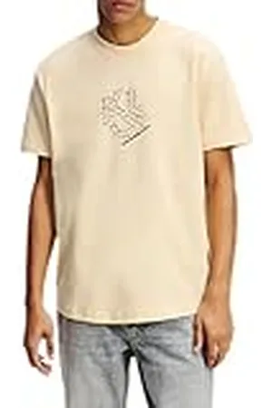 Karl Lagerfeld Regular Curved Hem Shibori tee Camiseta, , XL Hombres