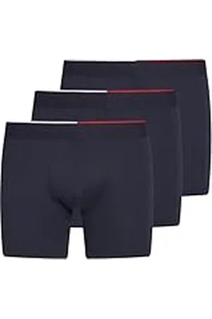 Tommy Hilfiger Calzoncillos bóxer Hombre Pack de 3 de microfibra, Azul (Desert Sky), M