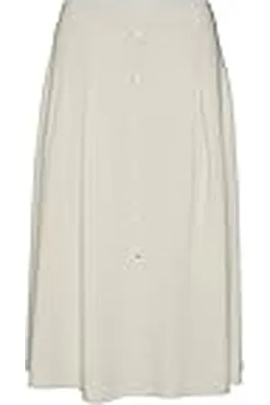 VERO MODA Vmjesmilo Wvn Ga Noos-Falda de Manga Corta, Forro Plateado, L para Mujer