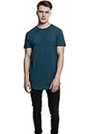 Urban classics Shaped Long Tee, Camiseta Hombre, Turquesa , 5XL