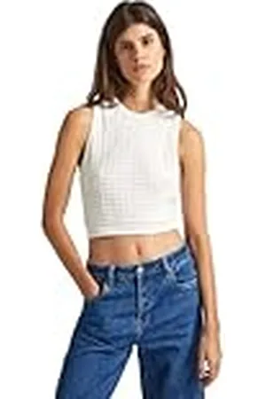 Pepe Jeans Gaia Top Knitwear Mujer, Blanco (Blanco), L
