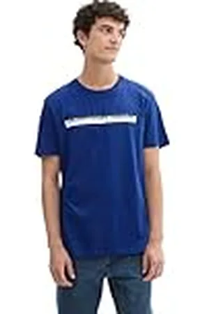 TOM TAILOR 1037653 Camiseta, 35788-Space Cadet Blue, XXL Hombres