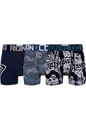 CR7 - Cristiano Ronaldo Cristiano Ronaldo Cotton Trunks Baadores Ajustados para Hombre, , 10-12 Años para Niños