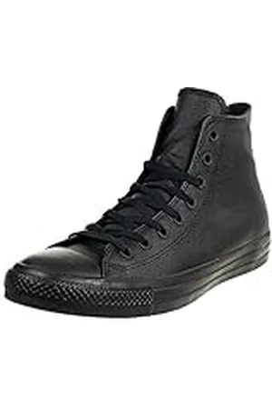 Converse All Star Hi Leather Zapatillas Negras Monocromas-UK 10
