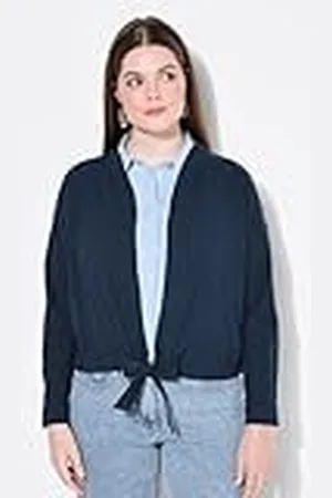Ulla Popken Bat Bolero with Linen Lino, , 48-50 Mujeres