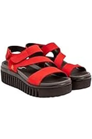 Art 1573 Brighton, Sandalias Planas Mujer, Red, 39 EU