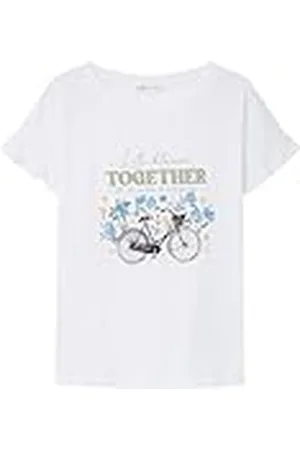 Springfield SPRINGFILED Camiseta "Together", Camiseta Mujer, white, XS