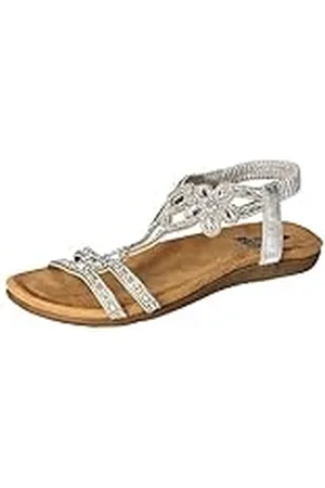 2Go 8018-802, Sandalias Planas Mujer, Silber, 41 EU