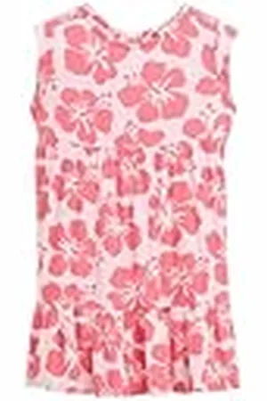 TOM TAILOR 1046302 Vestido, 37774-Big Pink Flower, 116-122 para Niñas