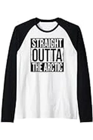 Straight Outta Words DIRECTO FUERA DEL ÁRTICO Camiseta Manga Raglan