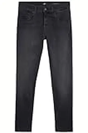 7 for all Mankind Slimmy Tapered Washed Black Jeans, , 42W Hombres