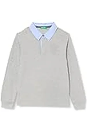 Benetton Camiseta Polo M/L 3088c301k Camisa, , 120 cm para Niños