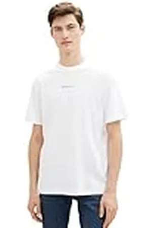 TOM TAILOR 1040880 Camiseta, 20000-White, L para Hombre