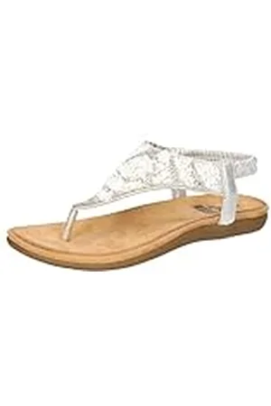 2Go 8018-832, Sandalias Planas Mujer, Plata, 42 EU