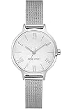 Nine West Reloj de Pulsera de Malla para Mujer