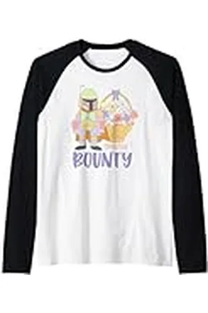 STAR WARS Spring Time Cute Bounty Boba Pastel Colors Logo Camiseta Manga Raglan