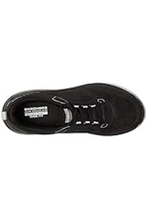 Skechers MAX CUSHIONING DELTA, Zapatillas para correr de carretera para Hombre, Black And White Synthetic/Textile, 42.5 EU
