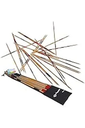 Donic-Schildkröt Juego de Mikado, la Versión Gigante del Juego Clásico, 25 Palos, 90 cm de Longitud, Fabricado con Madera Certificada FSC, en una Bolsa Resellable, 970110